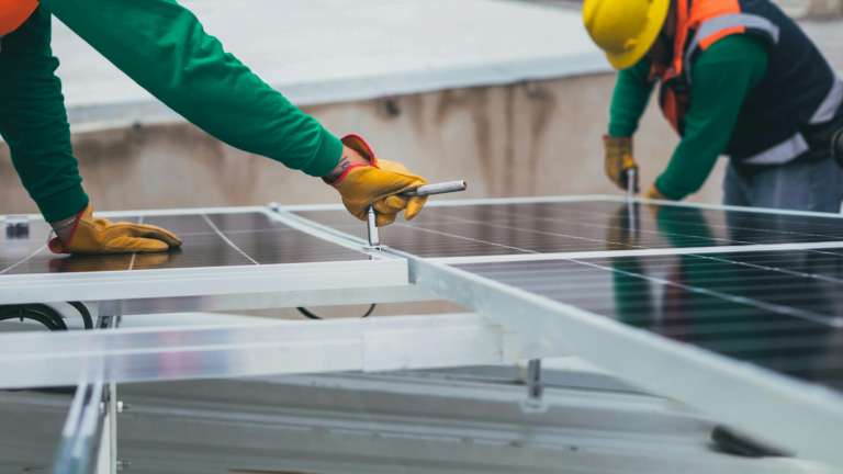 Installation of solar panel