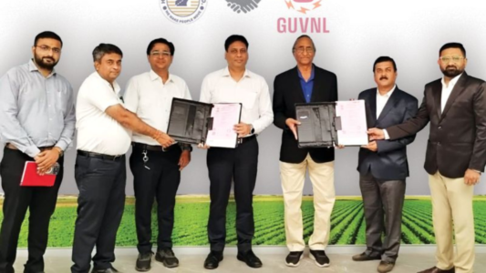 Contract signing by HG Infra with GUVNL
