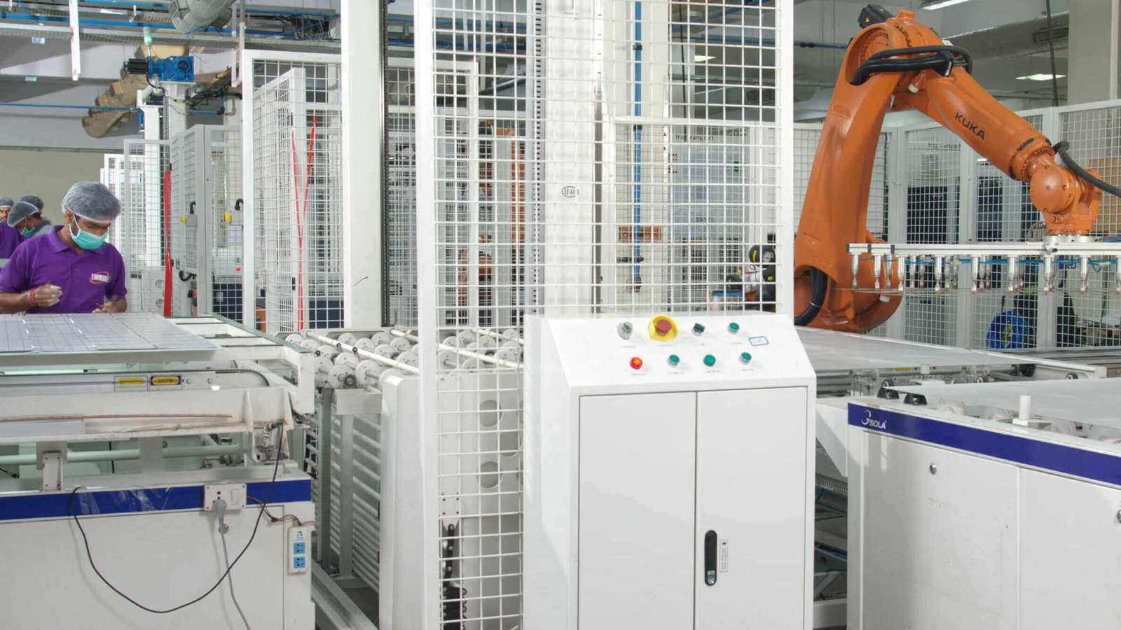Emmvee's solar cell and module manufacturing facility in Bengaluru