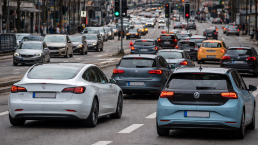 Electric car sales edge past petrol cars in EU in December 2025