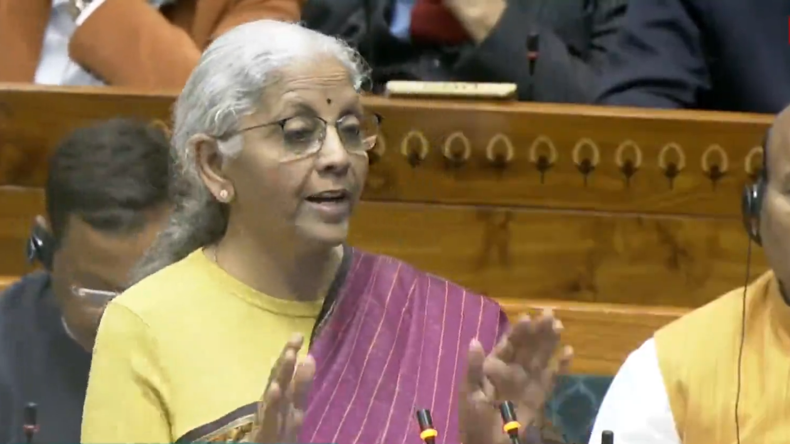 FM Sitharaman presenting budget