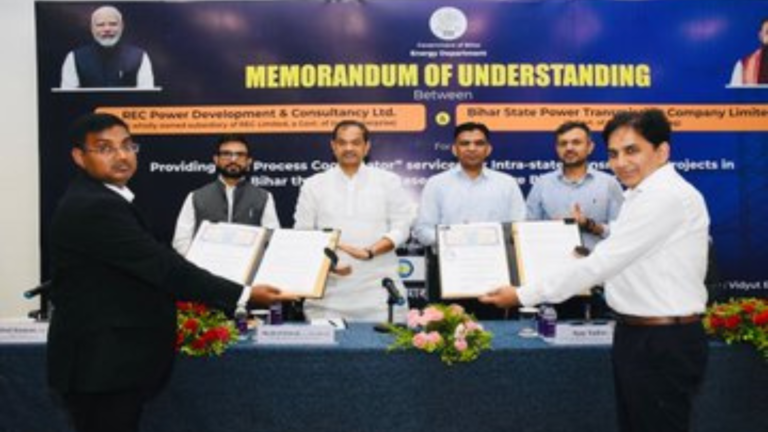 RECPDCL, BSPTCL sign MoU for Bihar intrastate transmission projects