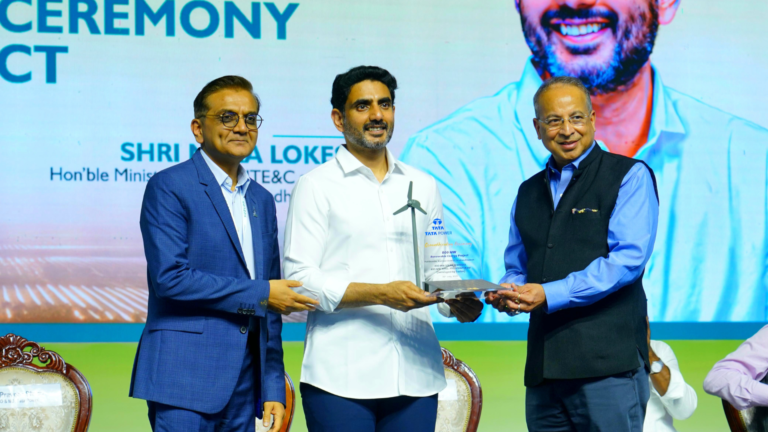 Tata Power groundbreaking ceremony for 800 MW solar and wind project in Andhra Pradesh